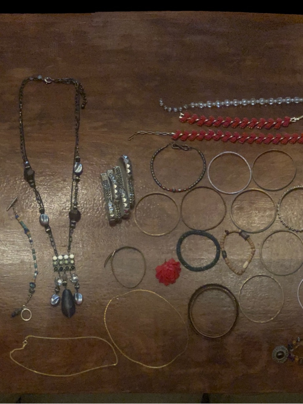 Women Jewelry Mixed Bracelet & Necklace Set - Over 40 pieces, About 1.5 pounds